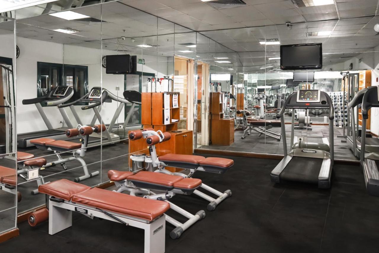 Sharm Dreams Vacation Club - Aqua Park Hotell Eksteriør bilde A gym in a hotel